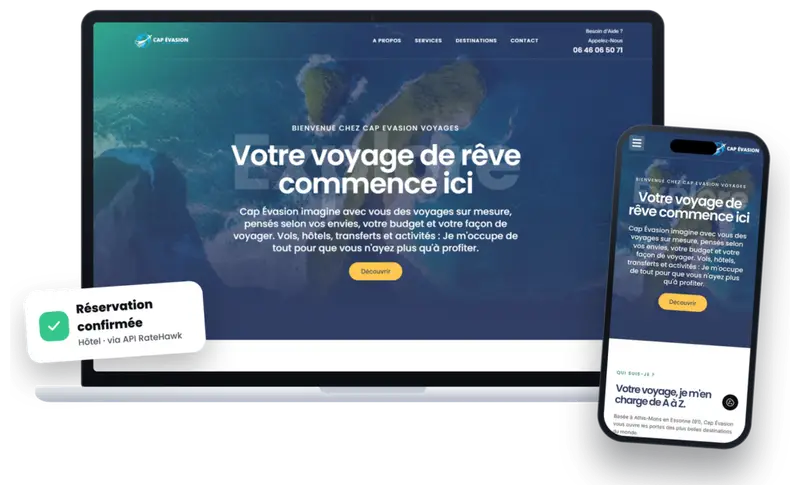 Réalisation Cap Évasion Voyages